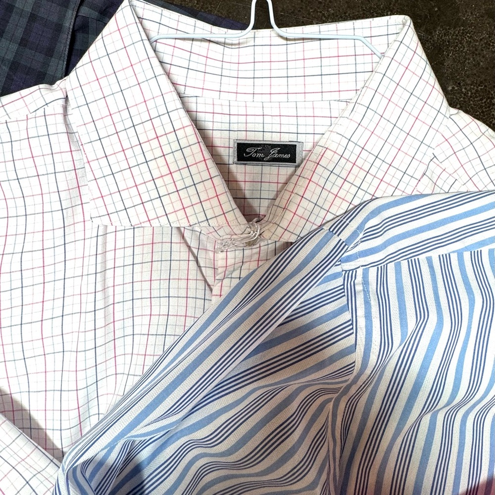 Tom James Set of 4 Custom Dress Shirt - Classic Tailoring Mens SZ L - Picture 4 of 14
